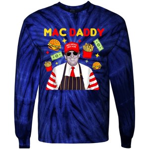 Mcdon 2024 Funny Donald Trump French Fry Cooking Fries Tie-Dye Long Sleeve Shirt