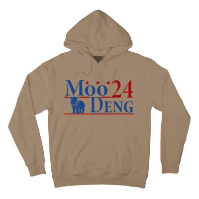 Moodeng 24 Funny Baby Pygmy Hippo Cute Moo Deng 2024 Gift Hoodie