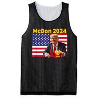 Mcdon 2024 Funny Donald Trump French Fry Cooking Fries Mesh Reversible Basketball Jersey Tank