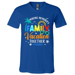 Matching 2024 Family Vacation Making Memories Together V-Neck T-Shirt