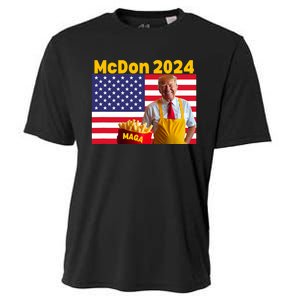 Mcdon 2024 Funny Donald Trump French Fry Cooking Fries Cooling Performance Crew T-Shirt