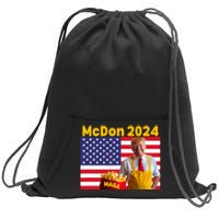 Mcdon 2024 Funny Donald Trump French Fry Cooking Fries Sweatshirt Cinch Pack Bag