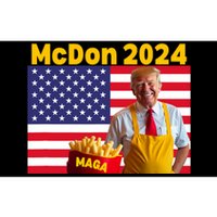 Mcdon 2024 Funny Donald Trump French Fry Cooking Fries Bumper Sticker