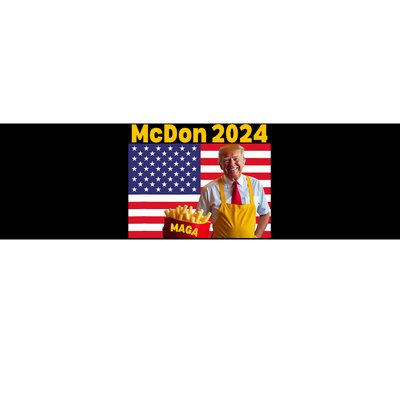 Mcdon 2024 Funny Donald Trump French Fry Cooking Fries Bumper Sticker