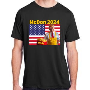 Mcdon 2024 Funny Donald Trump French Fry Cooking Fries Adult ChromaSoft Performance T-Shirt