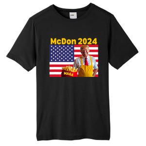 Mcdon 2024 Funny Donald Trump French Fry Cooking Fries Tall Fusion ChromaSoft Performance T-Shirt