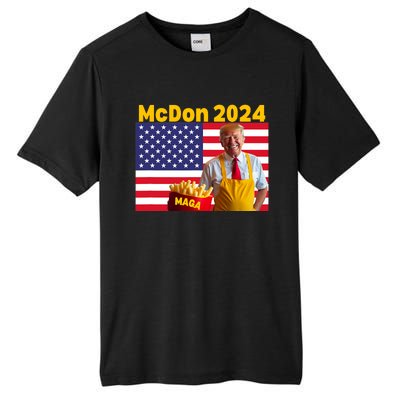 Mcdon 2024 Funny Donald Trump French Fry Cooking Fries Tall Fusion ChromaSoft Performance T-Shirt