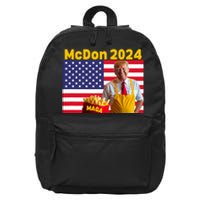 Mcdon 2024 Funny Donald Trump French Fry Cooking Fries 16 in Basic Backpack