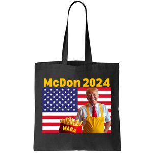 Mcdon 2024 Funny Donald Trump French Fry Cooking Fries Tote Bag