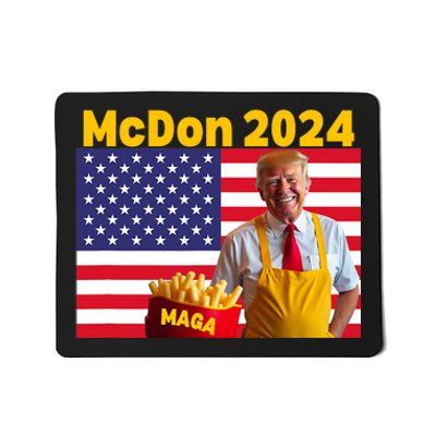 Mcdon 2024 Funny Donald Trump French Fry Cooking Fries Mousepad