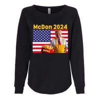 Mcdon 2024 Funny Donald Trump French Fry Cooking Fries Womens California Wash Sweatshirt