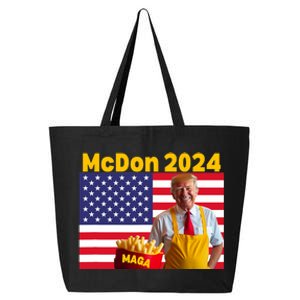 Mcdon 2024 Funny Donald Trump French Fry Cooking Fries 25L Jumbo Tote