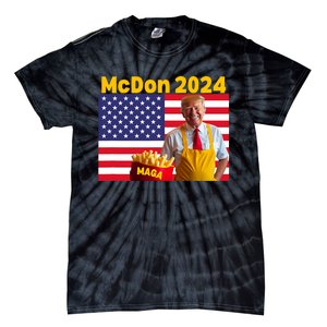 Mcdon 2024 Funny Donald Trump French Fry Cooking Fries Tie-Dye T-Shirt