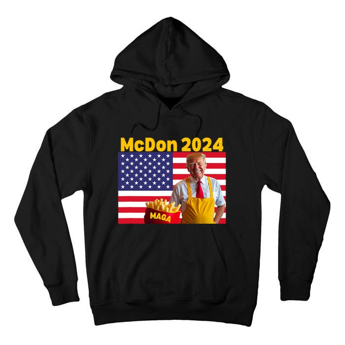 Mcdon 2024 Funny Donald Trump French Fry Cooking Fries Tall Hoodie