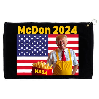 Mcdon 2024 Funny Donald Trump French Fry Cooking Fries Grommeted Golf Towel