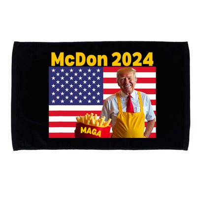 Mcdon 2024 Funny Donald Trump French Fry Cooking Fries Microfiber Hand Towel