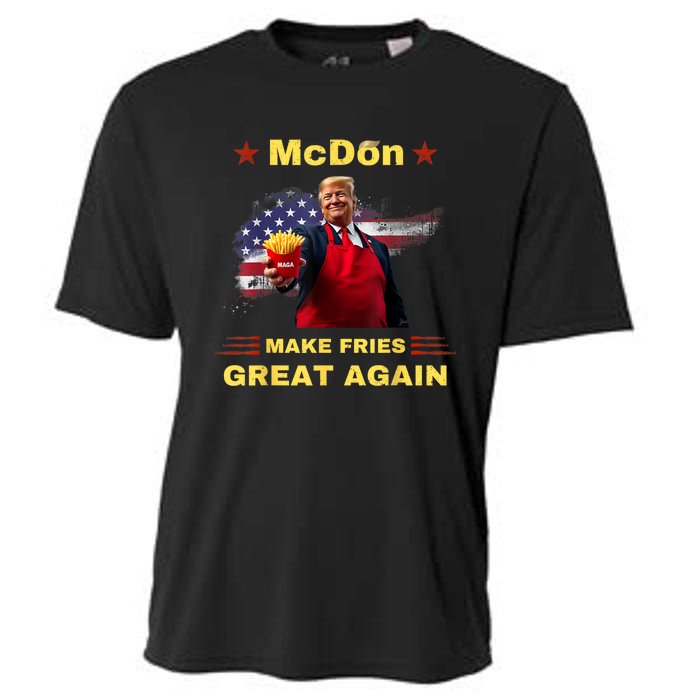 Mcdon 2024 Funny Donald Trump French Fry Cooking Friesff Cooling Performance Crew T-Shirt