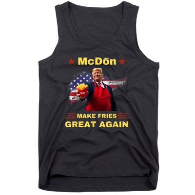 Mcdon 2024 Funny Donald Trump French Fry Cooking Friesff Tank Top