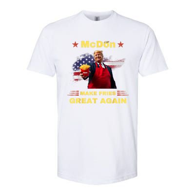 Mcdon 2024 Funny Donald Trump French Fry Cooking Friesff Softstyle CVC T-Shirt