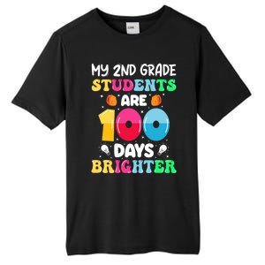 My 2nd Grade Students Are 100 Days Brighter 100 Days Of Gift Tall Fusion ChromaSoft Performance T-Shirt