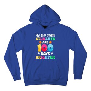 My 2nd Grade Students Are 100 Days Brighter 100 Days Of Gift Hoodie