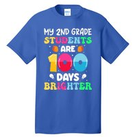 My 2nd Grade Students Are 100 Days Brighter 100 Days Of Gift Tall T-Shirt