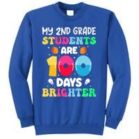 My 2nd Grade Students Are 100 Days Brighter 100 Days Of Gift Tall Sweatshirt