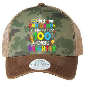 My 2nd Grade Students Are 100 Days Brighter 100th Day School Gift Legacy Tie Dye Trucker Hat