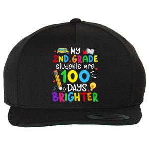 My 2nd Grade Students Are 100 Days Brighter 100th Day School Gift Wool Snapback Cap