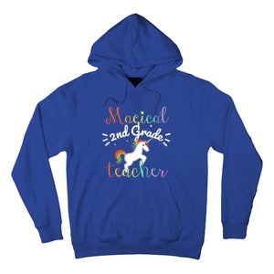 Magical 2Nd Grade Teacher Rainbow Unicorn Second Grade Gift Hoodie