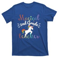 Magical 2Nd Grade Teacher Rainbow Unicorn Second Grade Gift T-Shirt