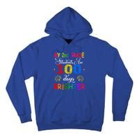 My 2nd Grade Students Are 100 Days Brighter Funny Gift Teachers Gift Tall Hoodie