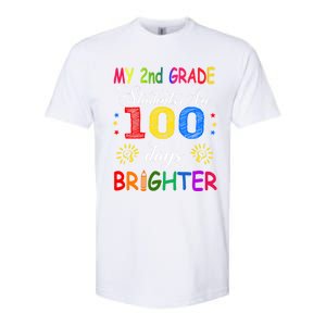 My 2nd Grade Students Are 100 Days Brighter Funny Gift Teachers Gift Softstyle CVC T-Shirt