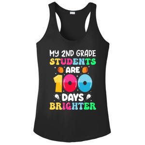 My 2nd Grade Students Are 100 Days Brighter 100 Days Of Meaningful Gift Ladies PosiCharge Competitor Racerback Tank