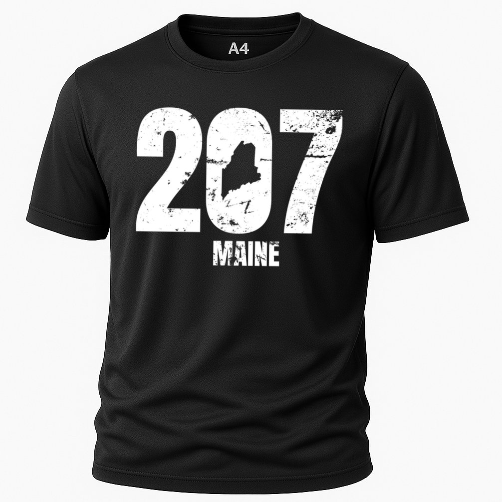 Maine 207 Graphic Funny Gift Cooling Performance Crew T-Shirt