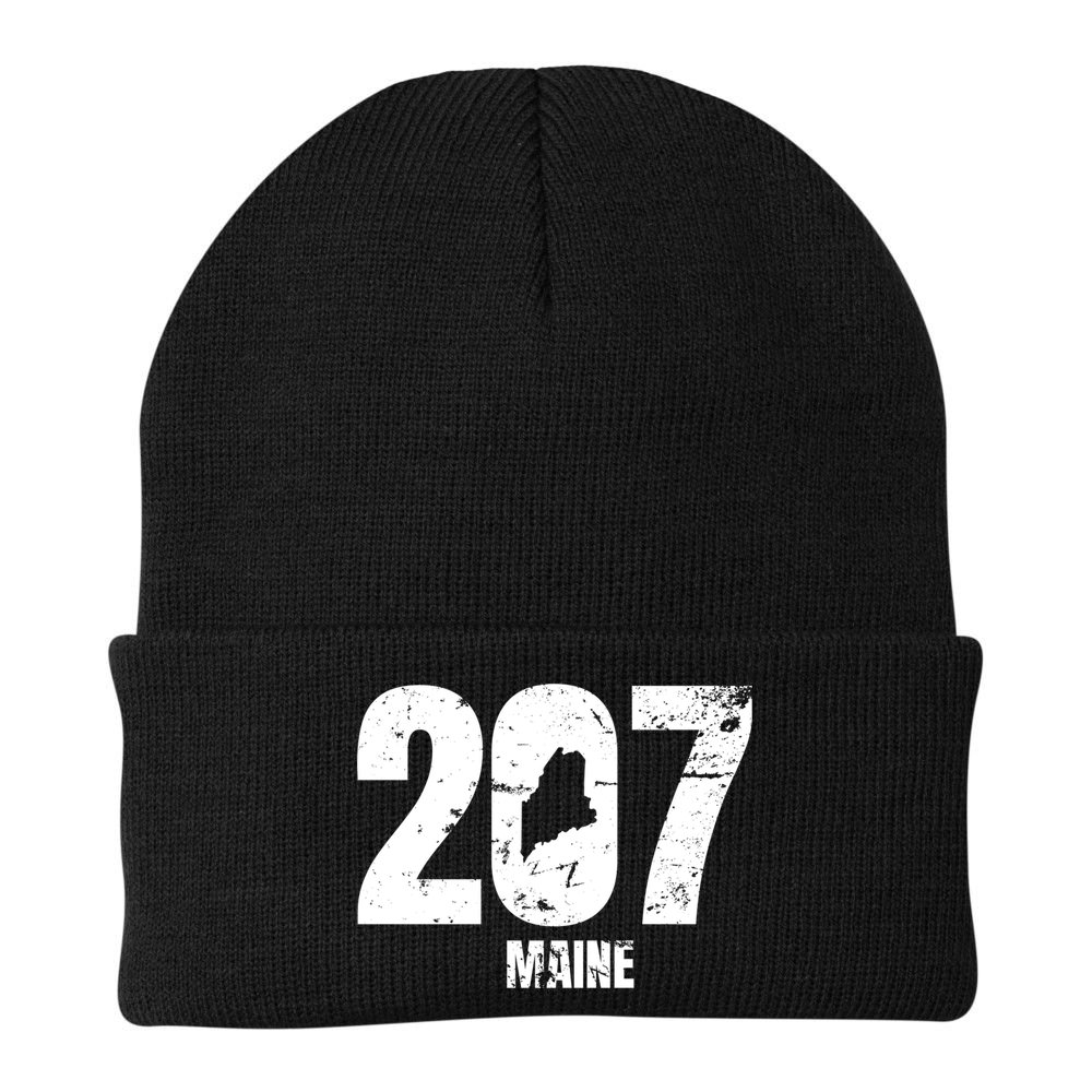 Maine 207 Graphic Funny Gift Beanie