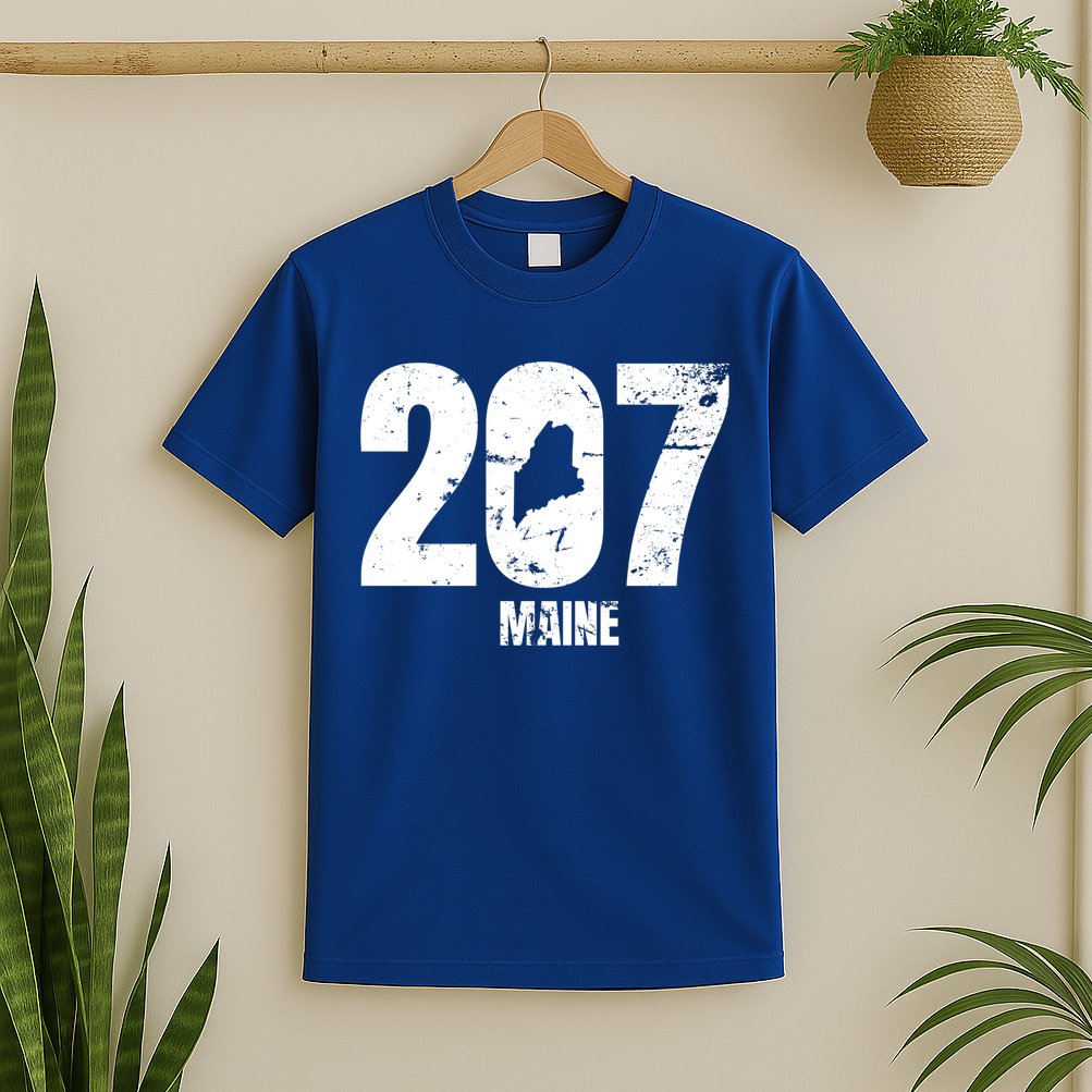 Maine 207 Graphic Funny Gift T-Shirt
