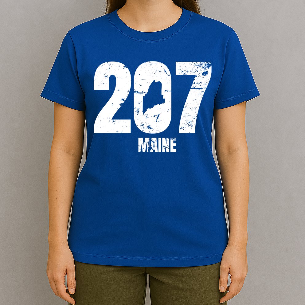 Maine 207 Graphic Funny Gift T-Shirt