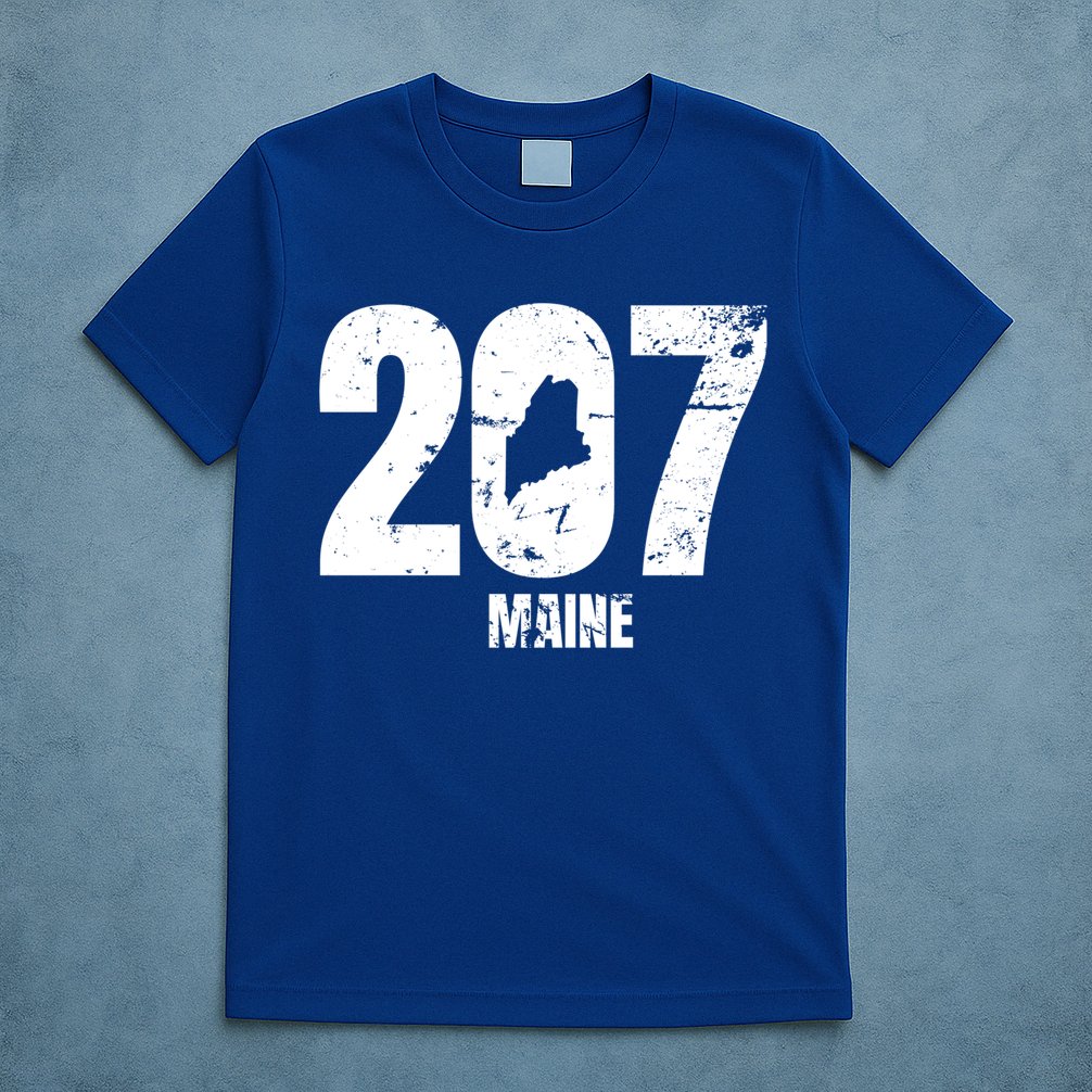 Maine 207 Graphic Funny Gift T-Shirt