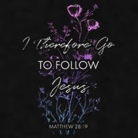 Matthew 2819 I Follow Jesus Baptism Baptized Christian Ladies PosiCharge Tri-Blend Wicking Tank
