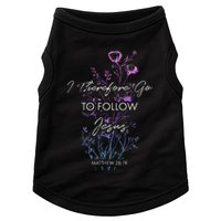 Matthew 2819 I Follow Jesus Baptism Baptized Christian Doggie Tank
