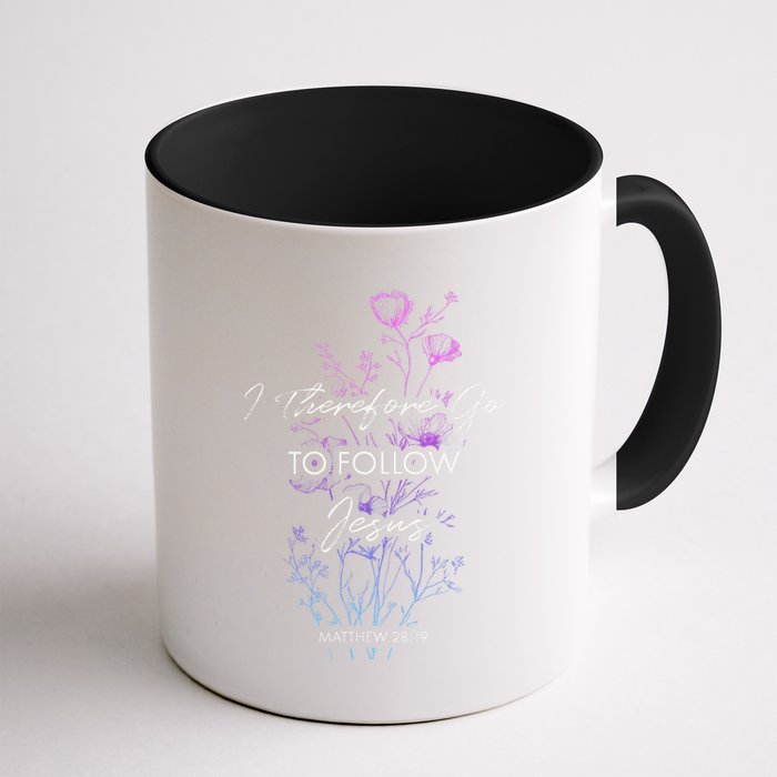 Matthew 2819 I Follow Jesus Baptism Baptized Christian Mug