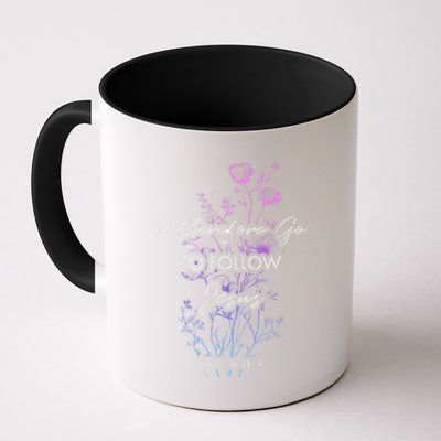 Matthew 2819 I Follow Jesus Baptism Baptized Christian Mug