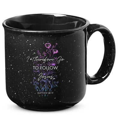 Matthew 2819 I Follow Jesus Baptism Baptized Christian 15oz Campfire Ceramic Mug