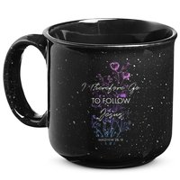 Matthew 2819 I Follow Jesus Baptism Baptized Christian 15oz Campfire Ceramic Mug
