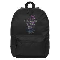 Matthew 2819 I Follow Jesus Baptism Baptized Christian 16 in Basic Backpack