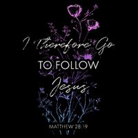 Matthew 2819 I Follow Jesus Baptism Baptized Christian 16 in Basic Backpack