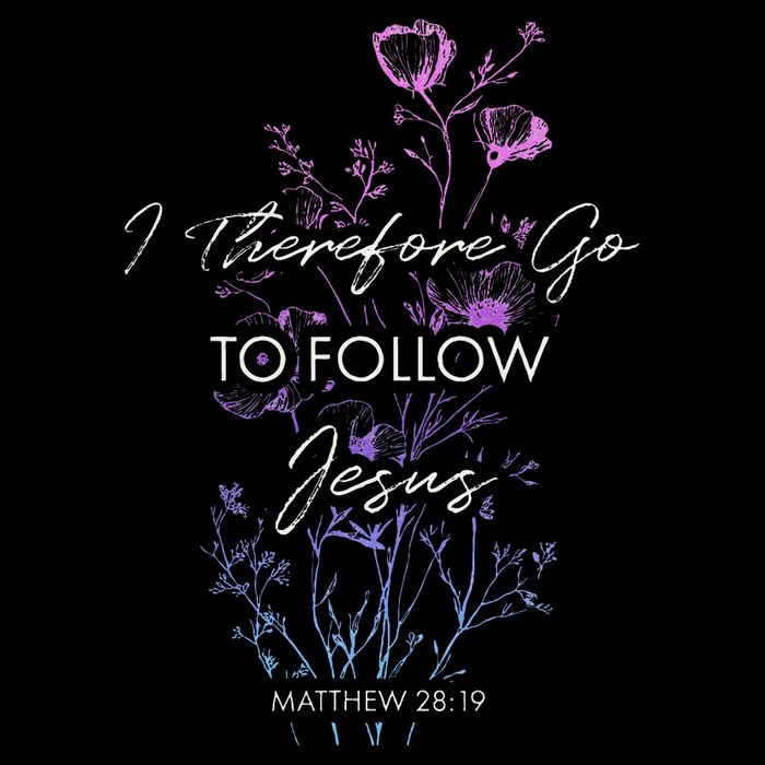 Matthew 2819 I Follow Jesus Baptism Baptized Christian 16 in Basic Backpack