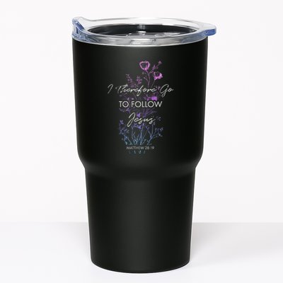 Matthew 2819 I Follow Jesus Baptism Baptized Christian Tumbler