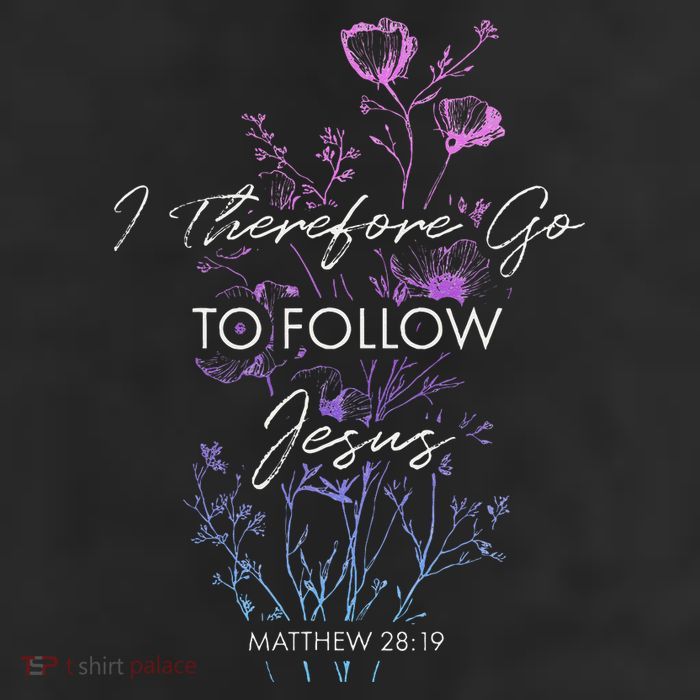 Matthew 2819 I Follow Jesus Baptism Baptized Christian 25L Jumbo Tote